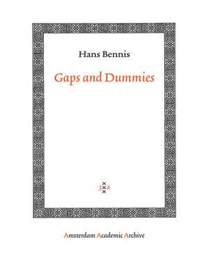 cover image of Gaps and Dummies
